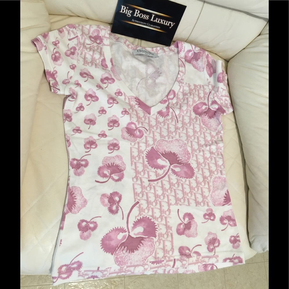 ❤️SOLD ❤️Authentic Preowned Dior Sakura printed shirt